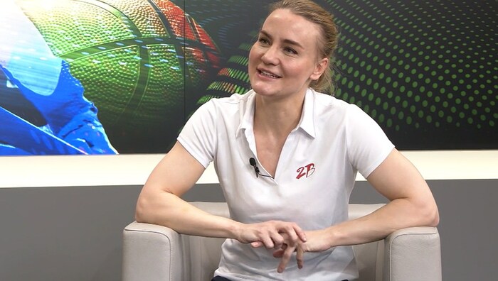 Nicole Wesner as a guest in the Krone sports studio