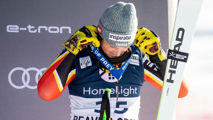 Vor zwei Jahren wurde Thompson Dritter im Super-G.
