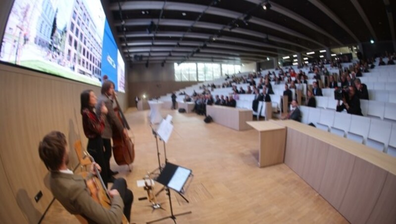 Ein Blick in das Innere des neuen Campus. (Bild: Birbaumer Christof)