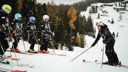 Der Skinachwuchs war schon auf der Piste. (Bild: Markus Wenzel)