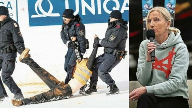 Klima-Proteste im Zielraum wie in Gurgl kann ÖSV-Präsidentin Roswitha Stadlober nur bedingt verstehen. (Bild: Andreas Tröster)