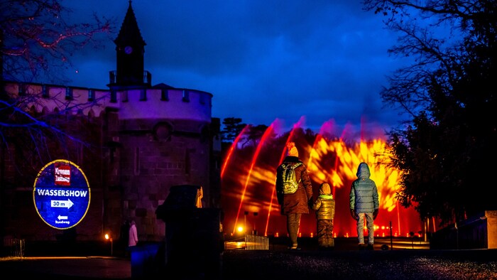 Wassershow bei „Illumina“ in Laxenburg