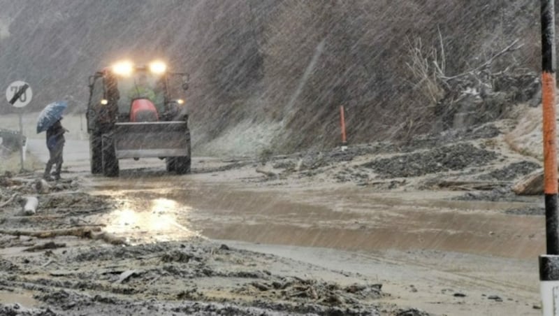 Einige kleine Muren sind in Eisenkappel bereits abgegangen. (Bild: Franz Josef Smrtnik)