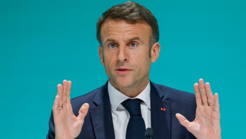 Frankreichs Präsident Emmanuel Macron (Bild: AFP)