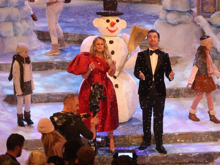 Barbara Schöneberger und Florian Silbereisen in der Show