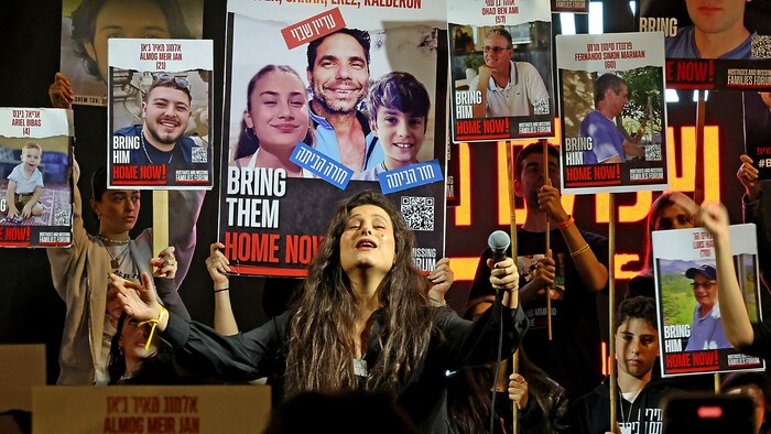 Kundgebung für die Geiseln in Tel Aviv