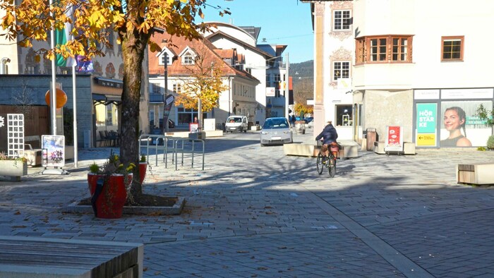 Der Reuttener Untermarkt - ein durchaus urbanes Ensemble.