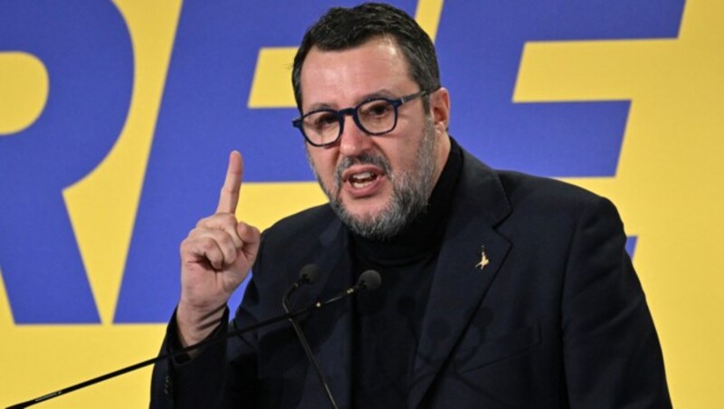 Lega-Chef und Italiens Vizepremier Matteo Salvini (Bild: AFP)