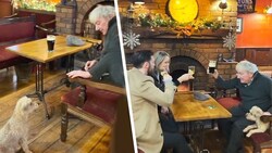Ein Pub in Nordirland hat mit seinem Weihnachtsvideo die Welt erobert und Tausende zu Tränen gerührt.  (Bild: Charlies Bar Enniskillen, Krone KREATIV)