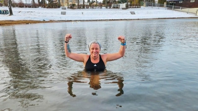 (Eiskaltes) Wasser ist das Element von Sonja Flandorfer. (Bild: Keep on Cooling)