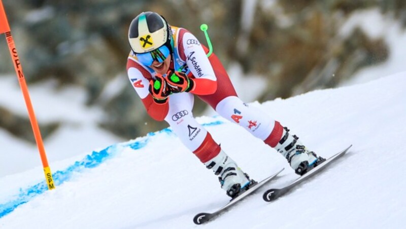 Magdalena Egger liegt aktuell in der EC-Abfahrtswertung auf Rang acht. (Bild: GEPA pictures)