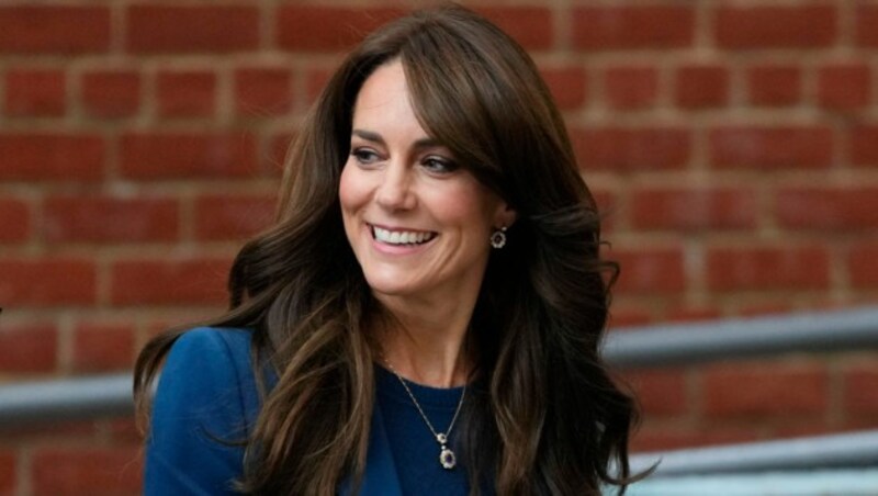 Schon am Dienstagnachmittag absolvierte Kate einen Termin. (Bild: APA/AP Photo/Kirsty Wigglesworth)