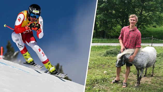 Niklas Skaardal hat zwei große Leidenschaften: Skifahren und Bauernhof. (Bild: Niklas Skaardal)