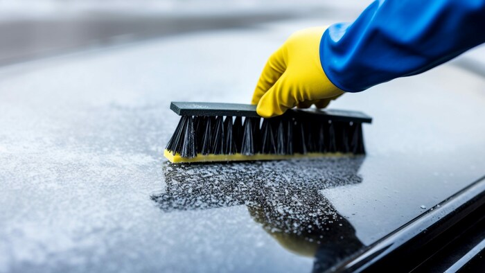 Im Winter sollten auch immer Eiskratzer und Besen mitgeführt werden.