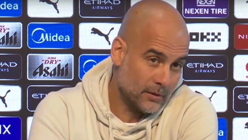 ManCity-Coach Pep Guardiola (Bild: Glomex Screenshot)