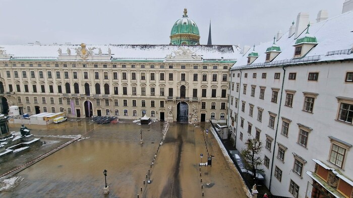 Wasserrohrbruch in Hofburg