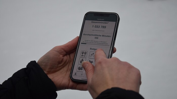 Die Spusu Sport-App hilft beim Aufzeichnen und zeigt das tagesaktuelle Ranking der Gemeinden, Einzelpersonen und Teams.