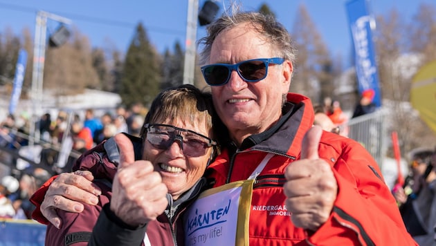 Auch Annemarie Moser-Pröll kam zum Geburtstag des Ski-Kaisers nach Bad Kleinkirchheim (Bild: APA/EXPA/JOHANN GRODER)