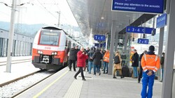 25 Minuten braucht der Cityjet vom Klagenfurter Hauptbahnhof ins Lavanttal. (Bild: EVELYN HRONEK)