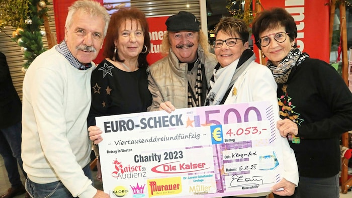 Helmut Kautschitsch, Helga Güssler, Charly Kaiser, Pia Karasin und Charlotte Kautschitsch mit ...