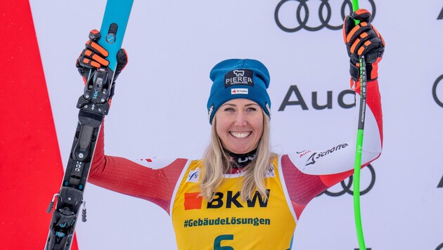 Cornelia Hütter raste in St. Moritz aufs Stockerl. (Bild: GEPA pictures)