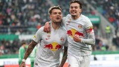 Großer Jubel bei Red Bull Salzburg (Bild: GEPA pictures)