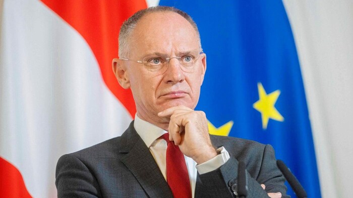 Innenminister Karner ortet einen seiner Vorgänger im Innenministerium, FPÖ-Chef Kickl, als ...