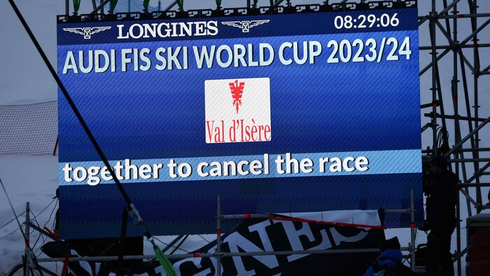 Der Slalom von Val d‘Isere wurde abgesagt.