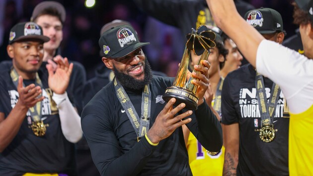 LeBron James brachte es auf 24 Punkte und elf Rebounds. (Bild: AP Photo/Ian Maule)