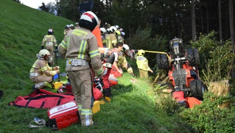 Der Traktor-Unfall im September am Rohrberg. (Bild: ZOOM.TIROL)
