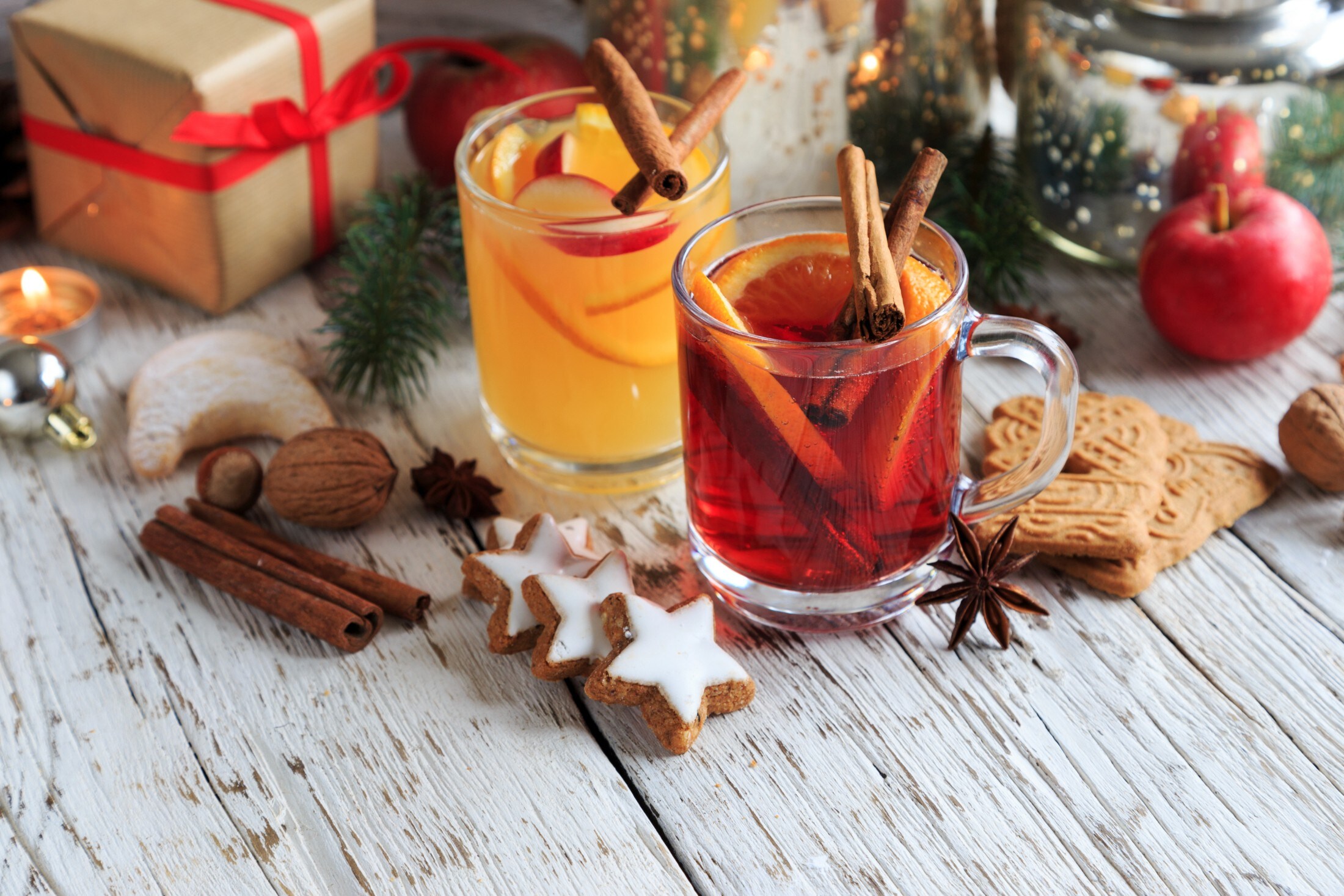 Getränke, die von innen wärmen - Apfel- und Orangenpunsch (alkoholfrei ...