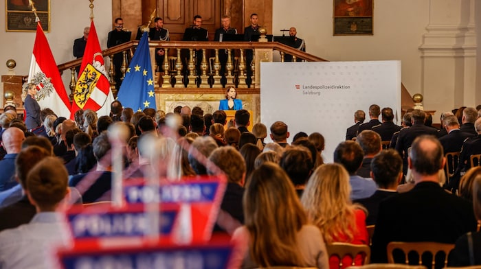 Edstadler hielt vor den Ehrungen noch eine Rede.
