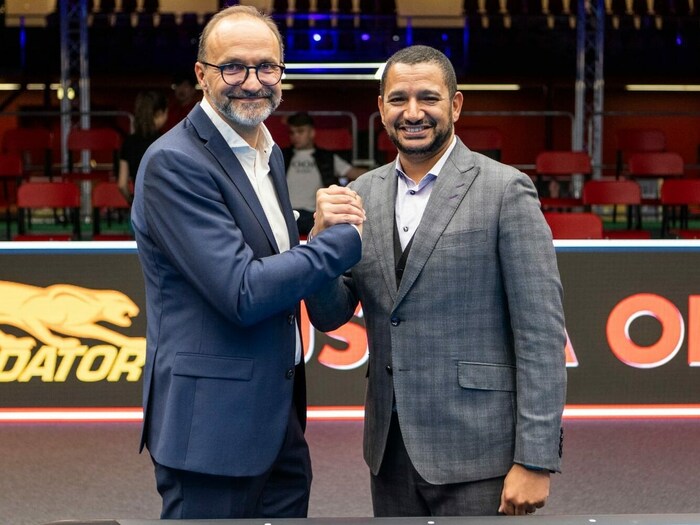 Gerald Florian (li.) mit Karim Belhaj.