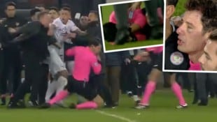 Schiedsrichter Halil Umut Meler wurde brutal attackiert. (Bild: beIN Sports, instagram.com/fabriziorom)