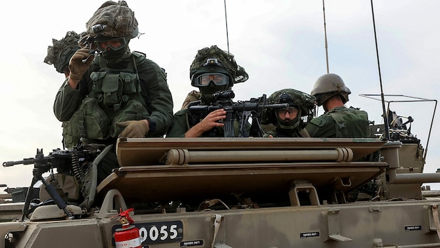 Israel's military announced "tactical pauses" in the south of Gaza on Sunday morning. (Bild: APA/AFP/Gil Cohen-Magen)