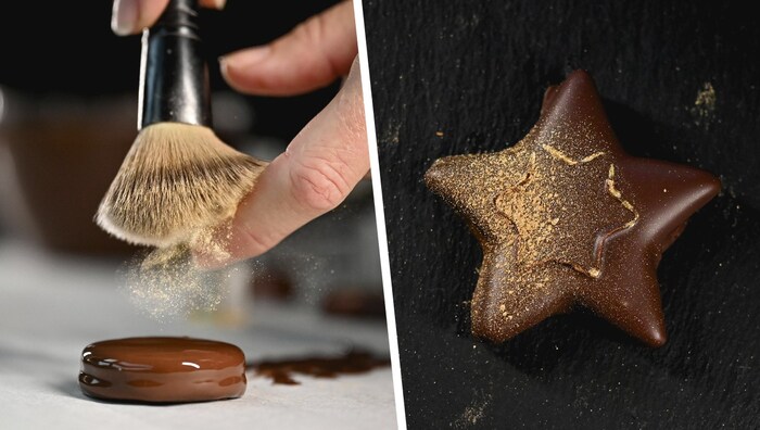 Für die einen ist es ein Make-up-Pinsel, für Schickmaier ein Werkzeug, das den Goldstaub auf die ...
