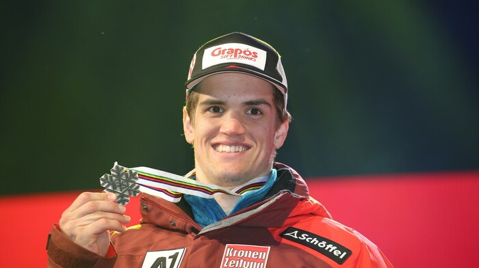 Roland Leitinger gewann 2017 Silber im WM-Riesentorlauf von St. Moritz.
