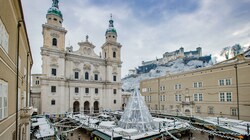 So hübsch und weiß wie Anfang Dezember wird sich Salzburg an Heiligabend heuer wohl nicht präsentieren (Bild: Franz Neumayr)