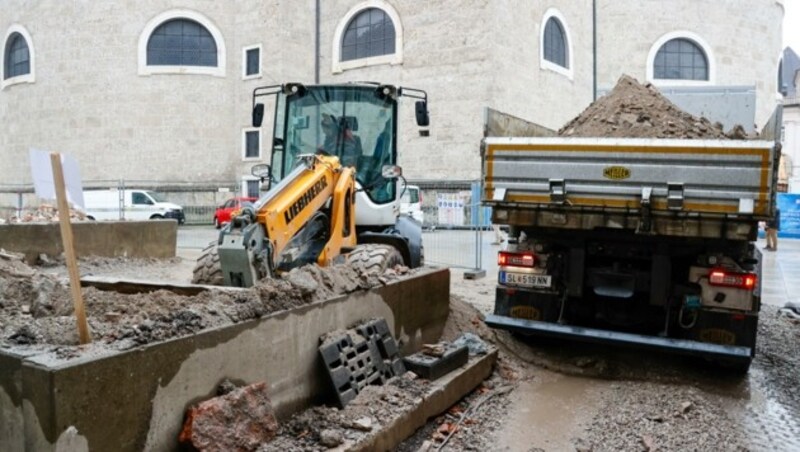 Die Bauarbeiten schreiten voran: In den Museen als auch in den Innenhöfen wird seit Schluss gearbeitet. (Bild: Tschepp Markus)