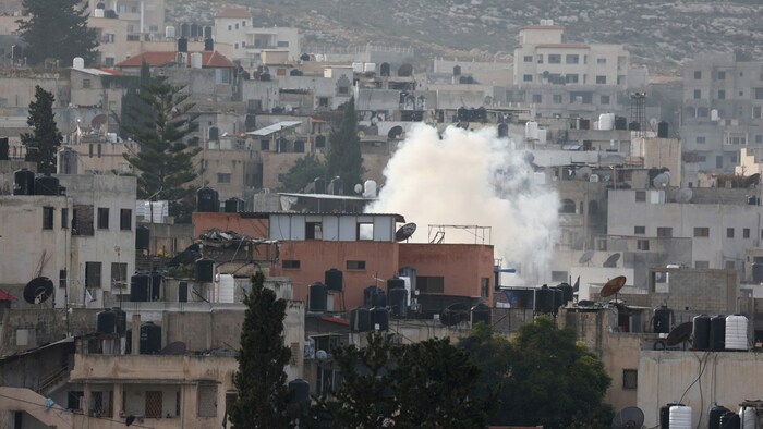 Rauch über Jenin