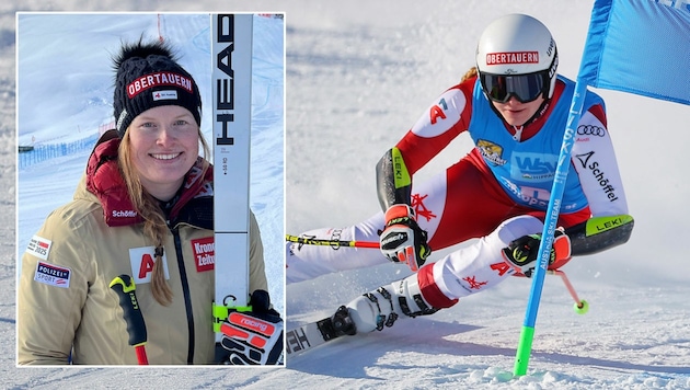 Lisa Grill feierte im vierten Rennen seit dem Comeback den ersten Sieg. (Bild: GEPA pictures, Ski Austria, Krone KREATIV)