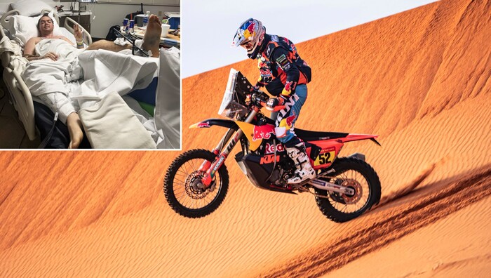 Matthias Walkner was seriously injured in a fall.