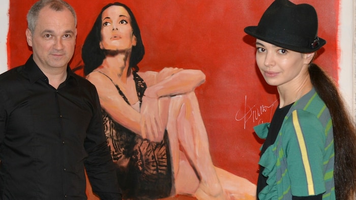 Leo Stopfer mit Diana Vishneva, eine der besten Tänzerinnen der Welt.