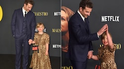 Bradley Cooper zeigt stolz seine kleine Tochter Lea De Seine Shayk Cooper. (Bild: APA/Photo by Jordan Strauss/Invision/AP)