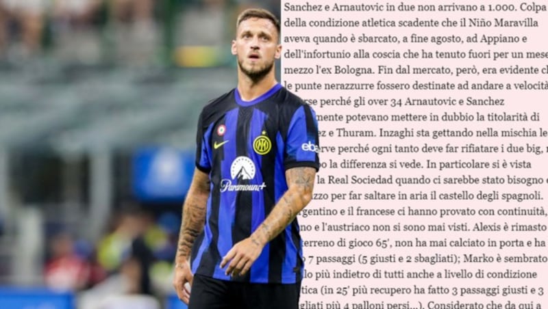 Die „Gazzetta dello Sport“ kritisierte Marko Arnautovic scharf. (Bild: GEPA pictures, Gazzetta dello Sport)