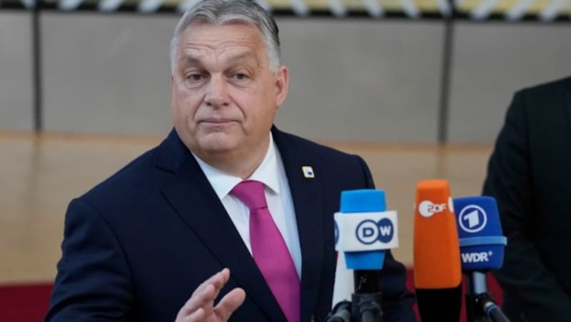 Ungarns Ministerpräsident Viktor Orban (Bild: AP)