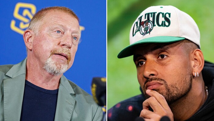 Boris Becker (links) vermisst bei Nick Kyrgios den Respekt vor Tennis-Legenden.