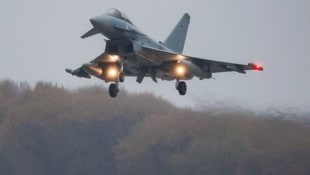 Ein Eurofighter in Deutschland