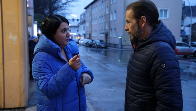 Marco Stöllinger und Daniela Ivakovic kämpfen an vorderster Front gegen das Verkehrschaos. (Bild: Tröster Andreas)