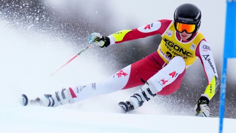 Elisabeth Kappaurer bewies einmal mehr, dass sie auch im Super-G sehr schnell ist. (Bild: AP)